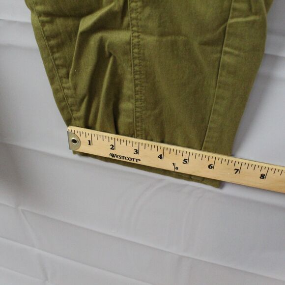 Pact Pants Womens Extra Large Organic Cotton Twill Straight Leg Utility Green - Picture 10 of 13